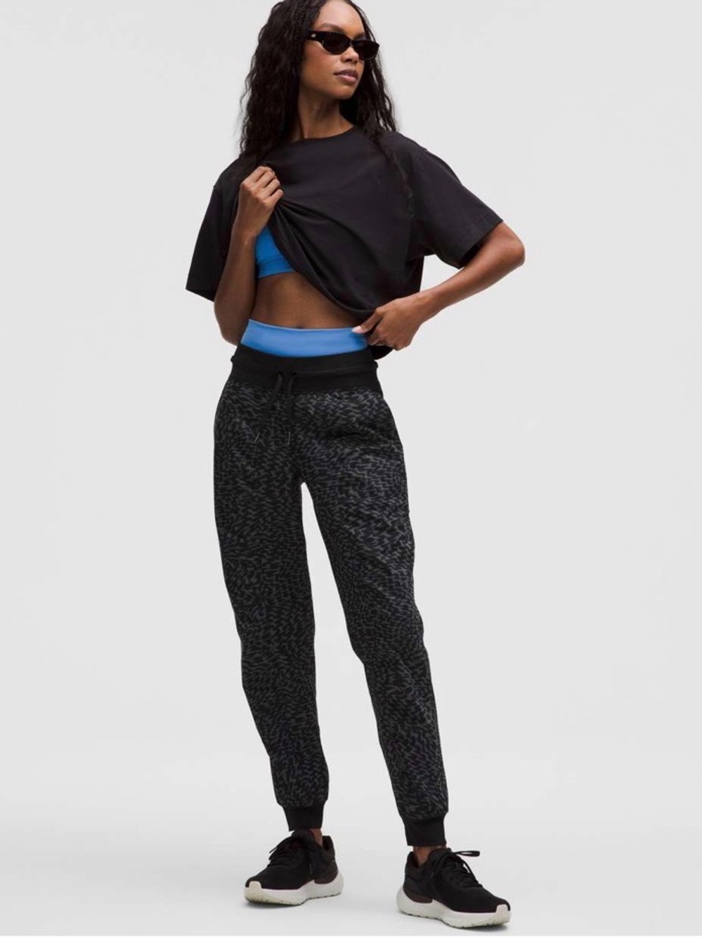 🧩 LULULEMON EUC DANCE STUDIO midrise jogger/ full length/ size 14/ leopard warp